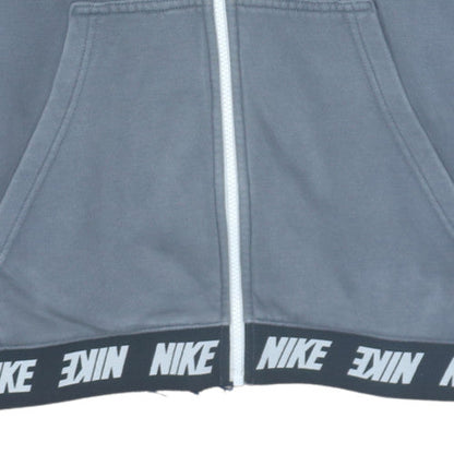 Mens UK Size L Nike Grey Full Zip Hoodie