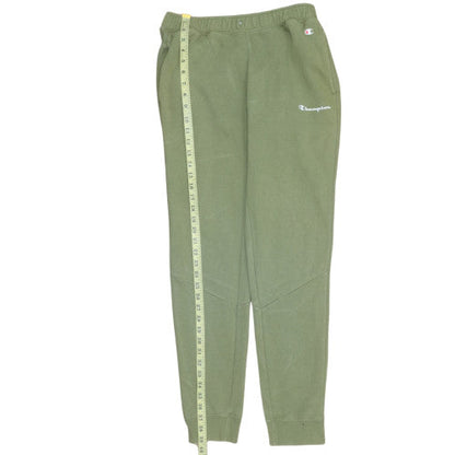 Champion Men's Green Small Fleece Jogger Sweatpants Tapered Fit