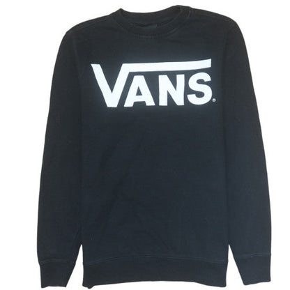 Mens UK Size XS Vans Black Pullover Sweatshirt