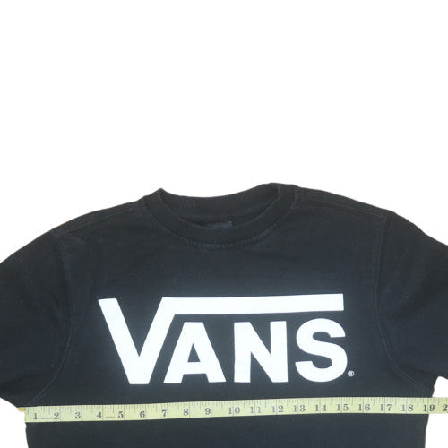 Mens UK Size XS Vans Black Pullover Sweatshirt