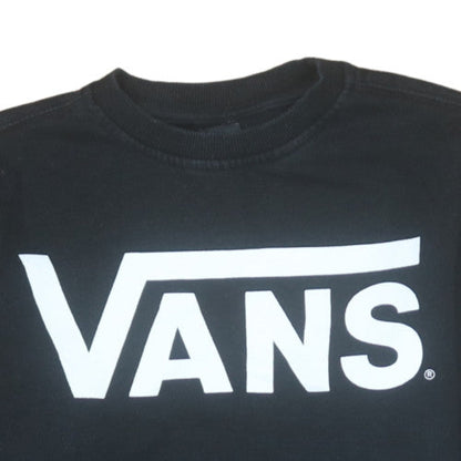 Mens UK Size XS Vans Black Pullover Sweatshirt
