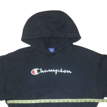 Mens UK Size S Champion Black Pullover Hoodie