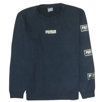Mens UK Size S Puma Black Pullover Sweatshirt