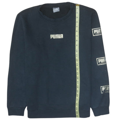 Mens UK Size S Puma Black Pullover Sweatshirt