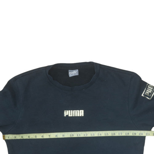 Mens UK Size S Puma Black Pullover Sweatshirt