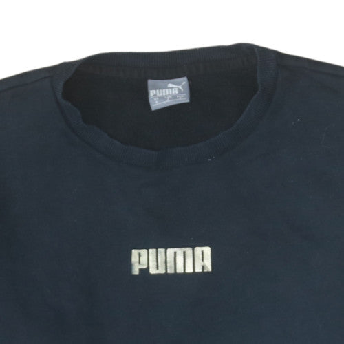 Mens UK Size S Puma Black Pullover Sweatshirt
