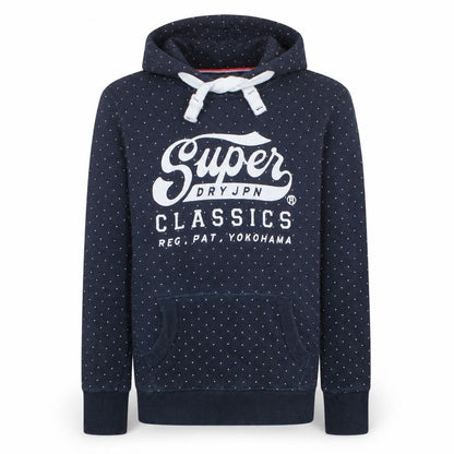 Mens UK Size M Superdry Blue Pullover Hoodie