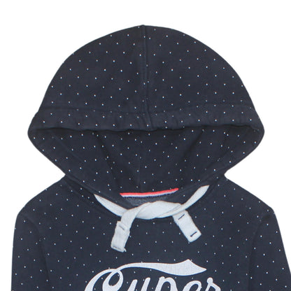 Mens UK Size M Superdry Blue Pullover Hoodie