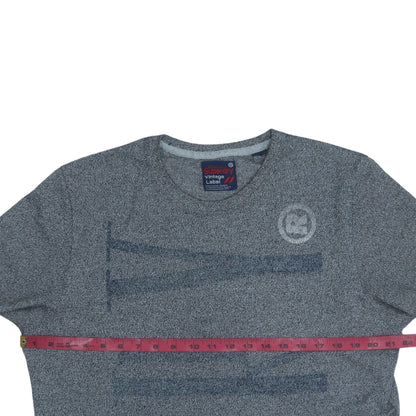 Superdry Men's Blue Vintage Label Graphic Crew Neck T-Shirt Size M