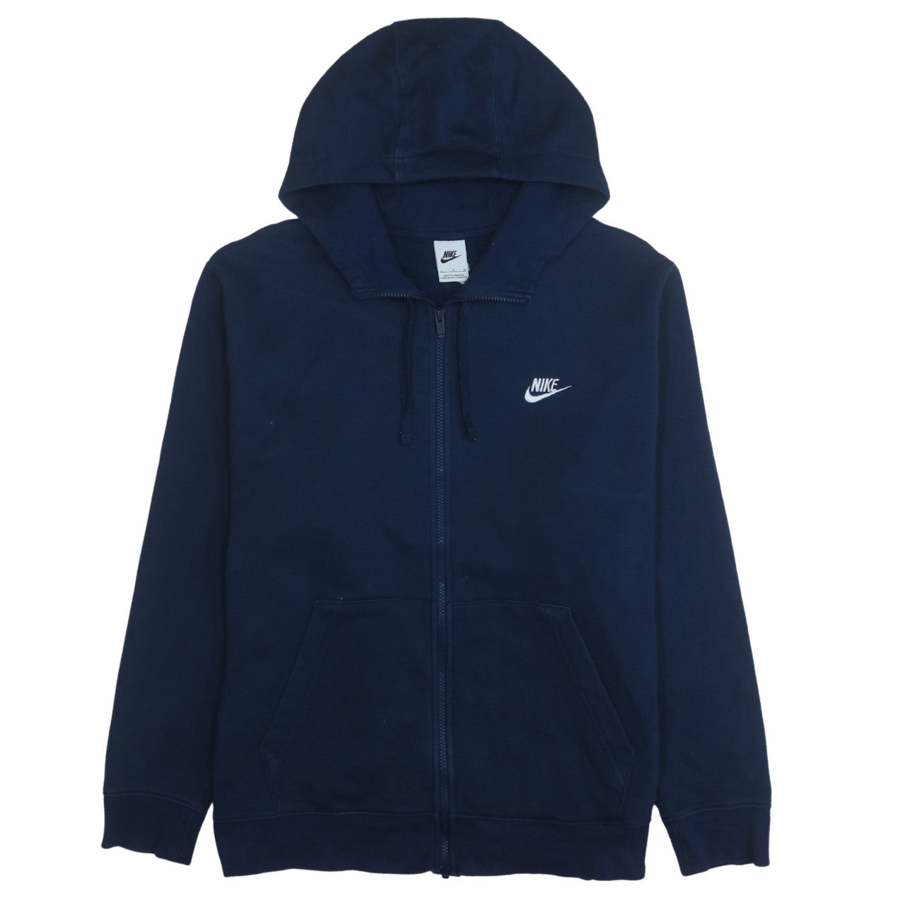 Mens UK Size XL Nike Blue Full Zip Hoodie