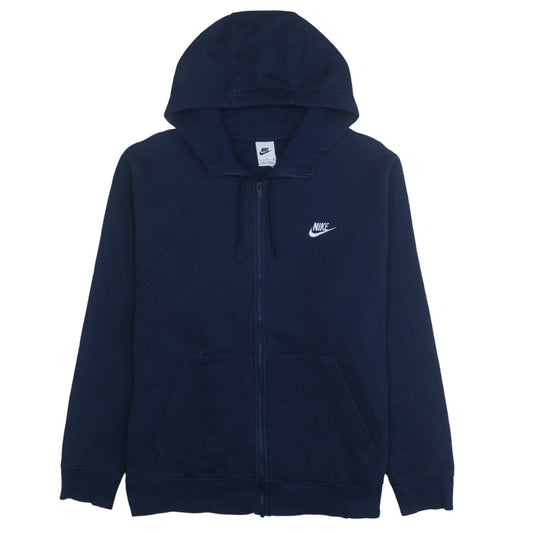 Mens UK Size XL Nike Blue Full Zip Hoodie