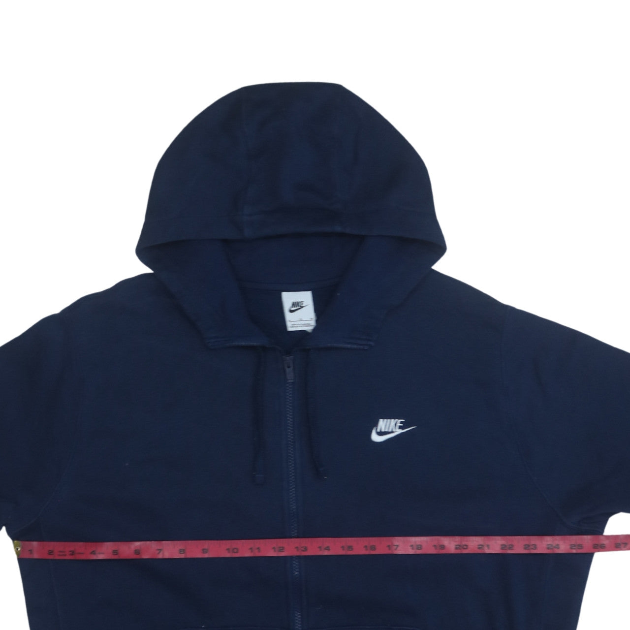 Mens UK Size XL Nike Blue Full Zip Hoodie