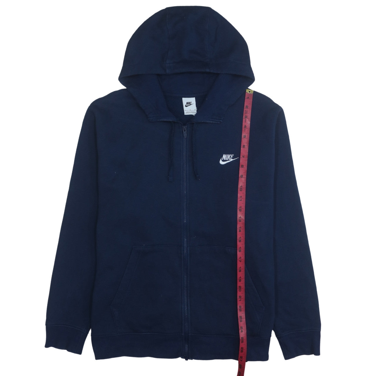 Mens UK Size XL Nike Blue Full Zip Hoodie