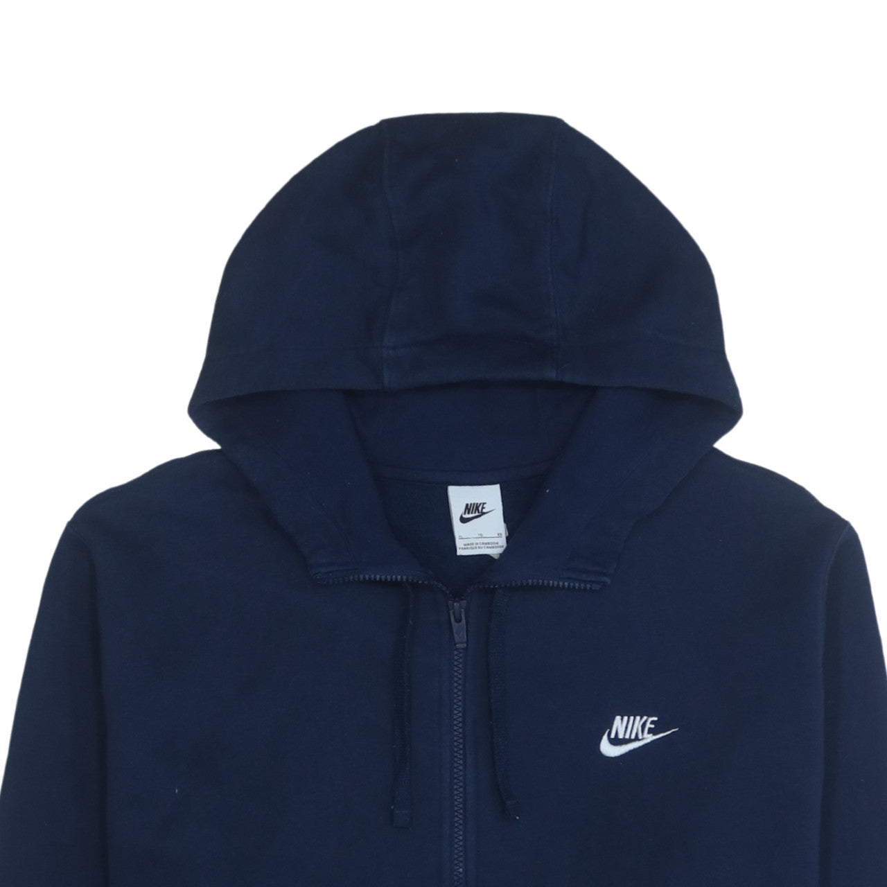 Mens UK Size XL Nike Blue Full Zip Hoodie