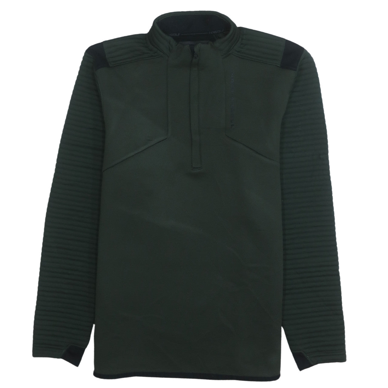 Mens UK Size M Under Armour Green 1/4 Zip Sweatshirt