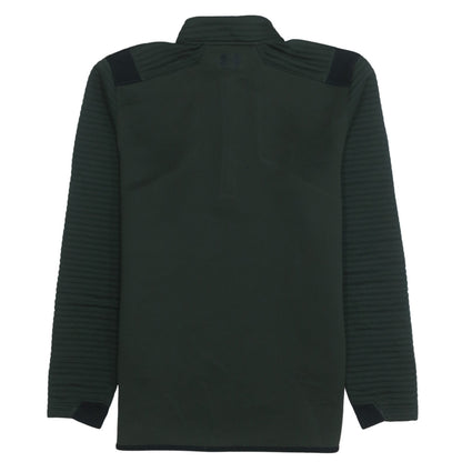 Mens UK Size M Under Armour Green 1/4 Zip Sweatshirt