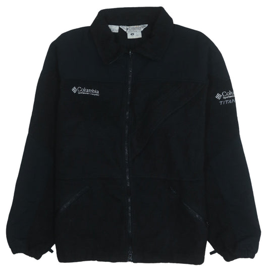 Mens UK Size M Columbia Black Full Zip Sweatshirt