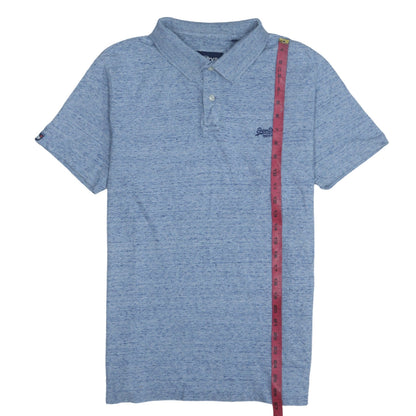 Superdry Men's Blue XL Orange Label Polo Cotton T-Shirt