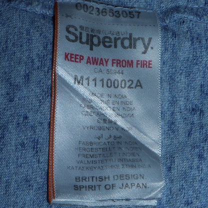 Superdry Men's Blue XL Orange Label Polo Cotton T-Shirt