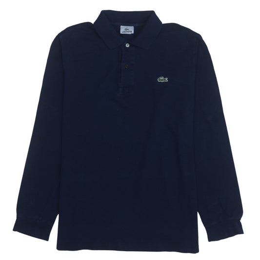 Mens UK Size M Lacoste Blue Henley Sweatshirt