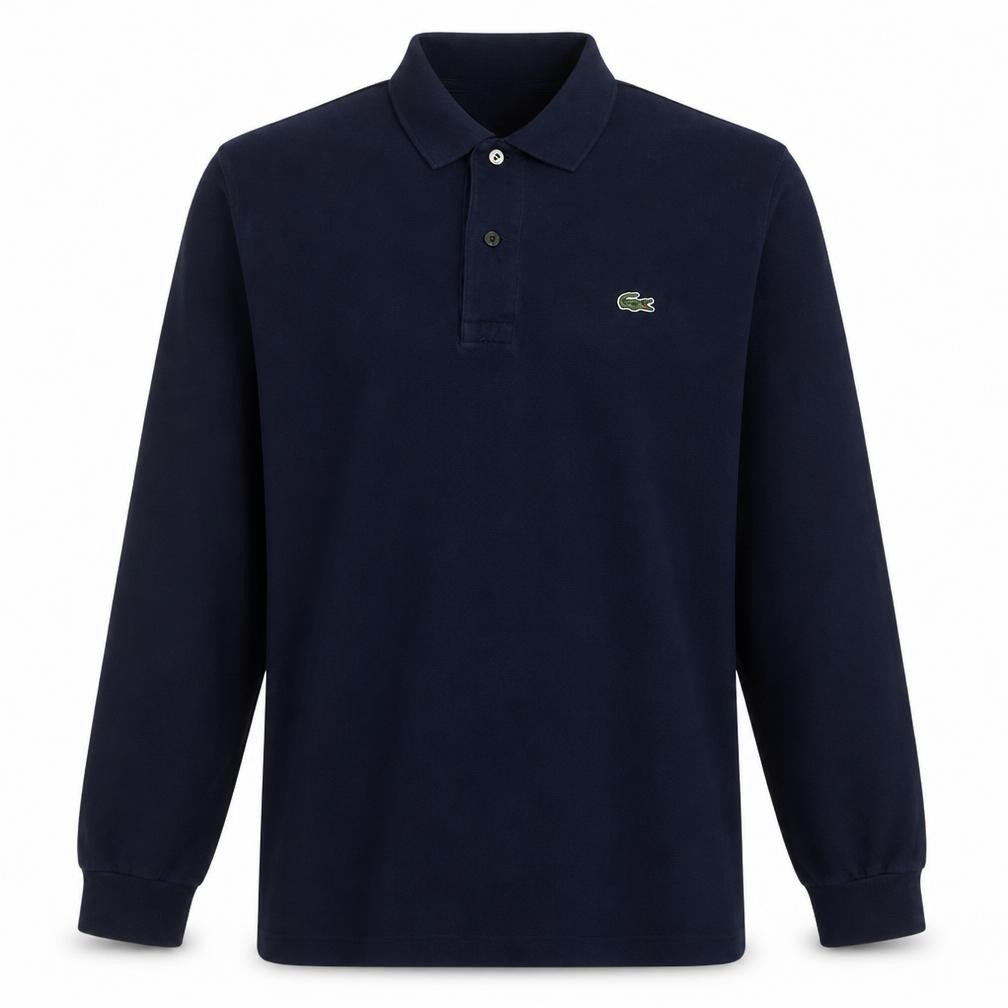 Mens UK Size M Lacoste Blue Henley Sweatshirt