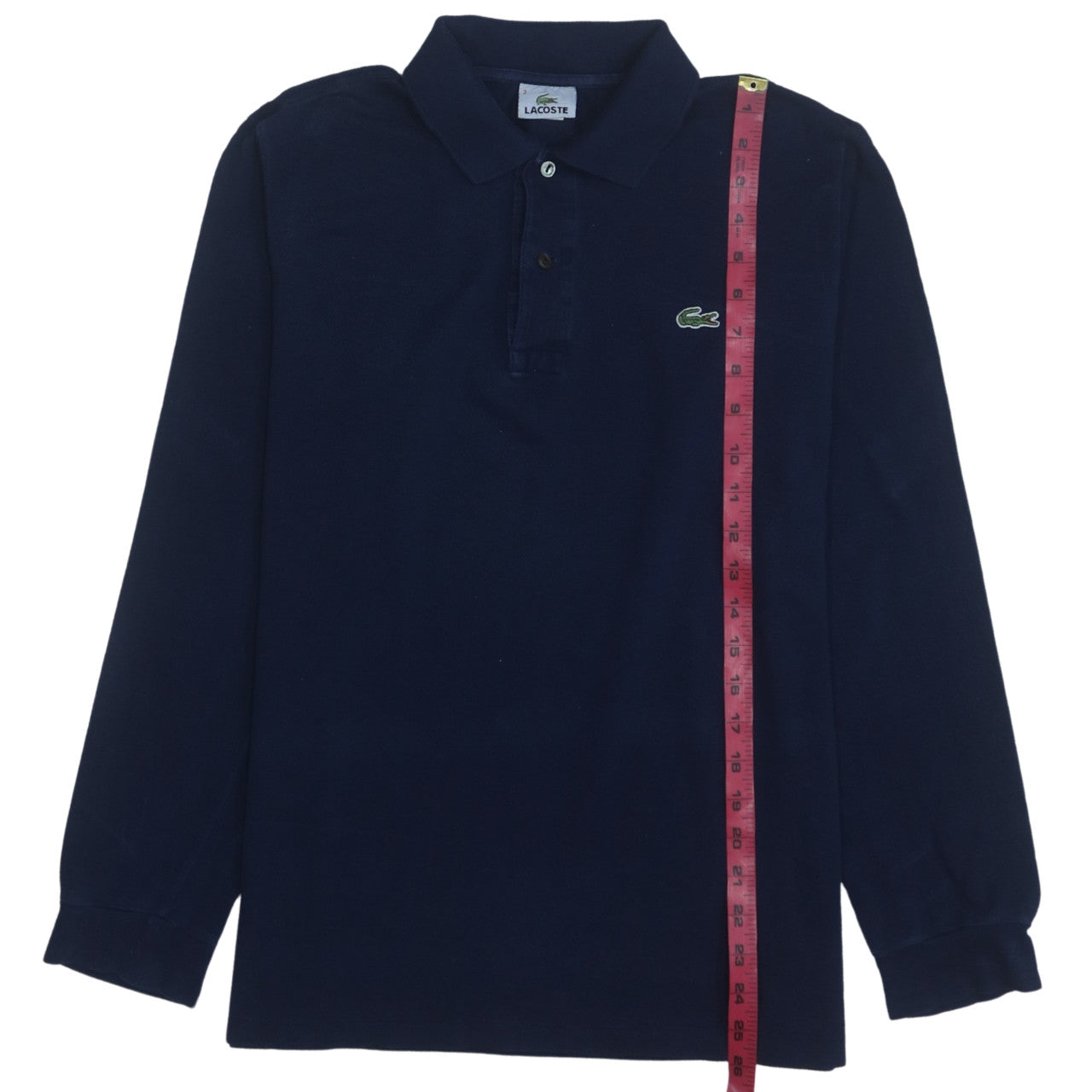 Mens UK Size M Lacoste Blue Henley Sweatshirt
