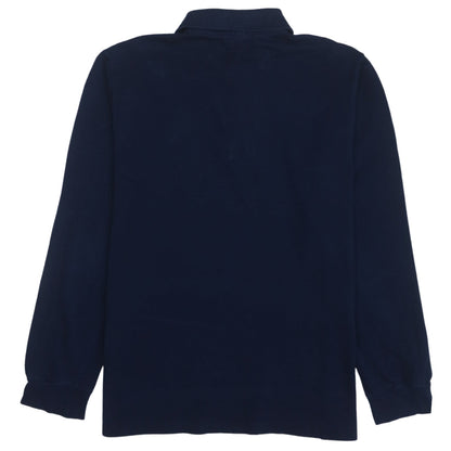 Mens UK Size M Lacoste Blue Henley Sweatshirt