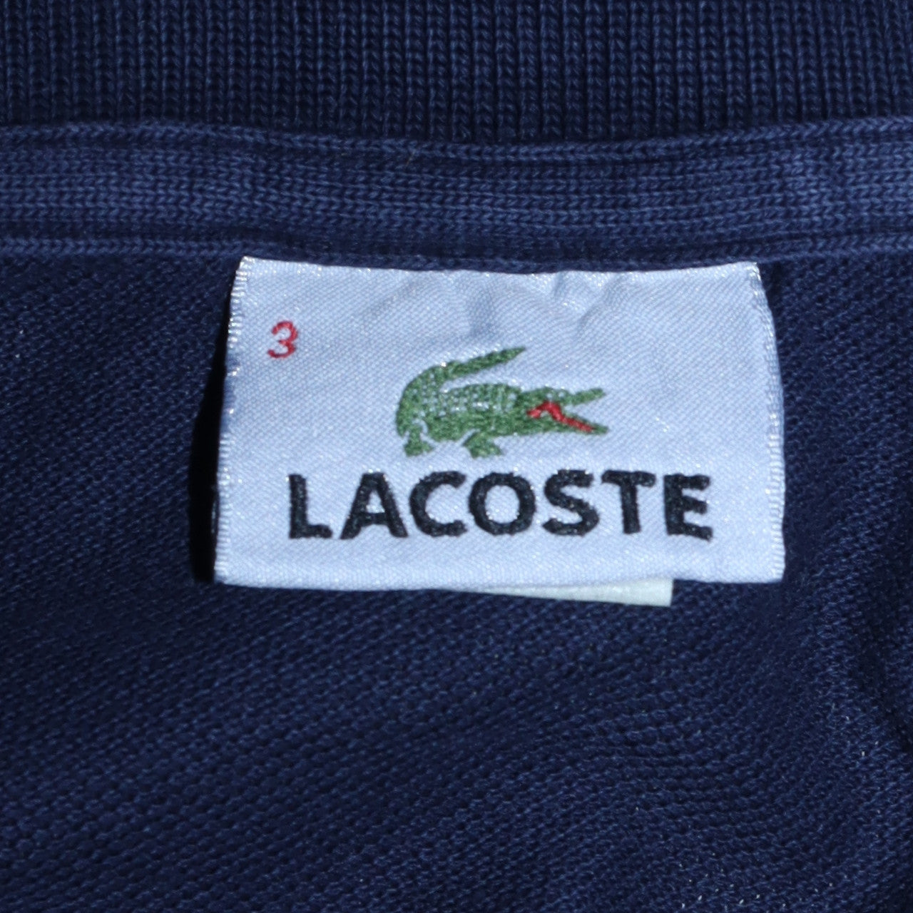 Mens UK Size M Lacoste Blue Henley Sweatshirt