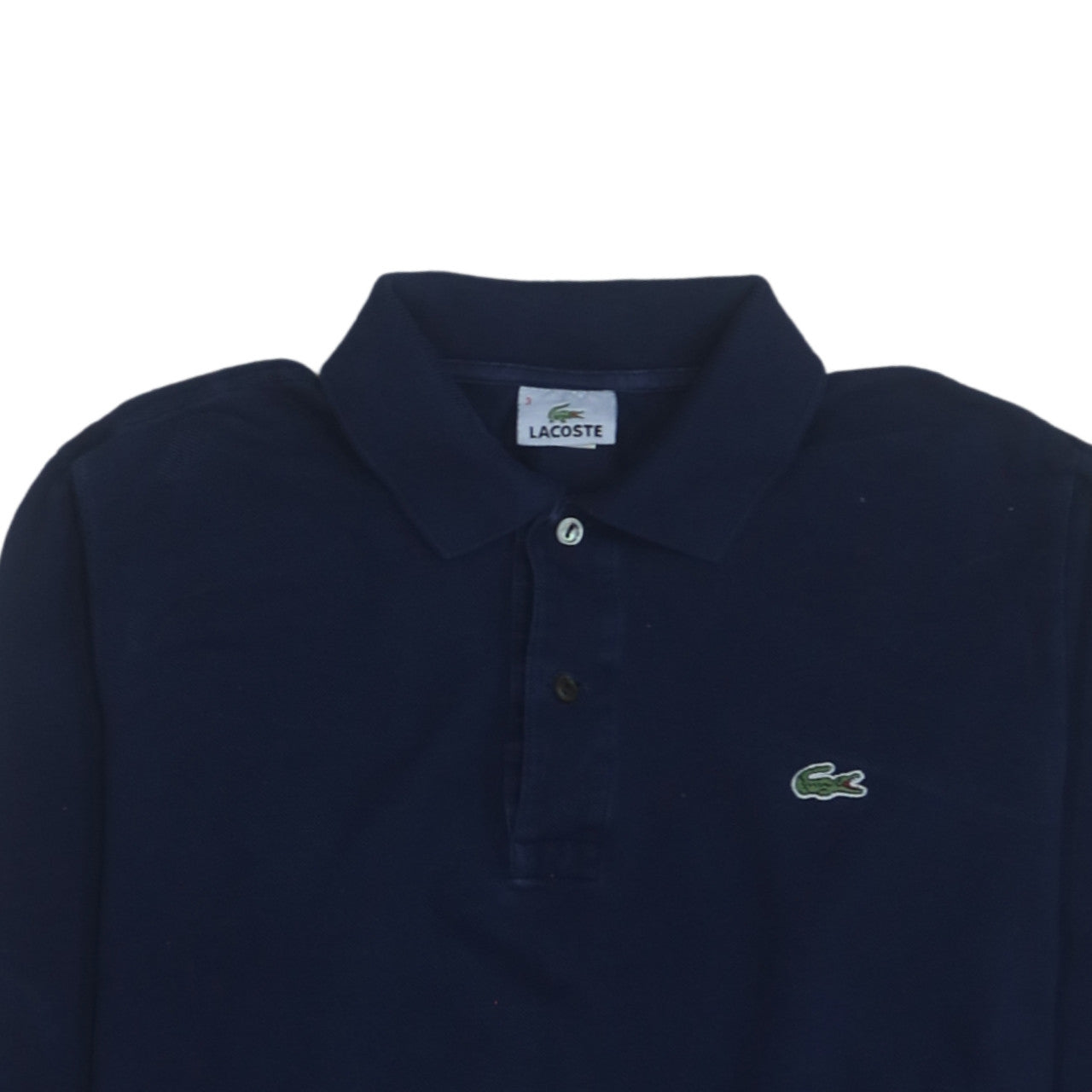 Mens UK Size M Lacoste Blue Henley Sweatshirt