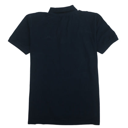 Kappa Men's Black Cotton Polo Shirt Size L Short Sleeve Casual