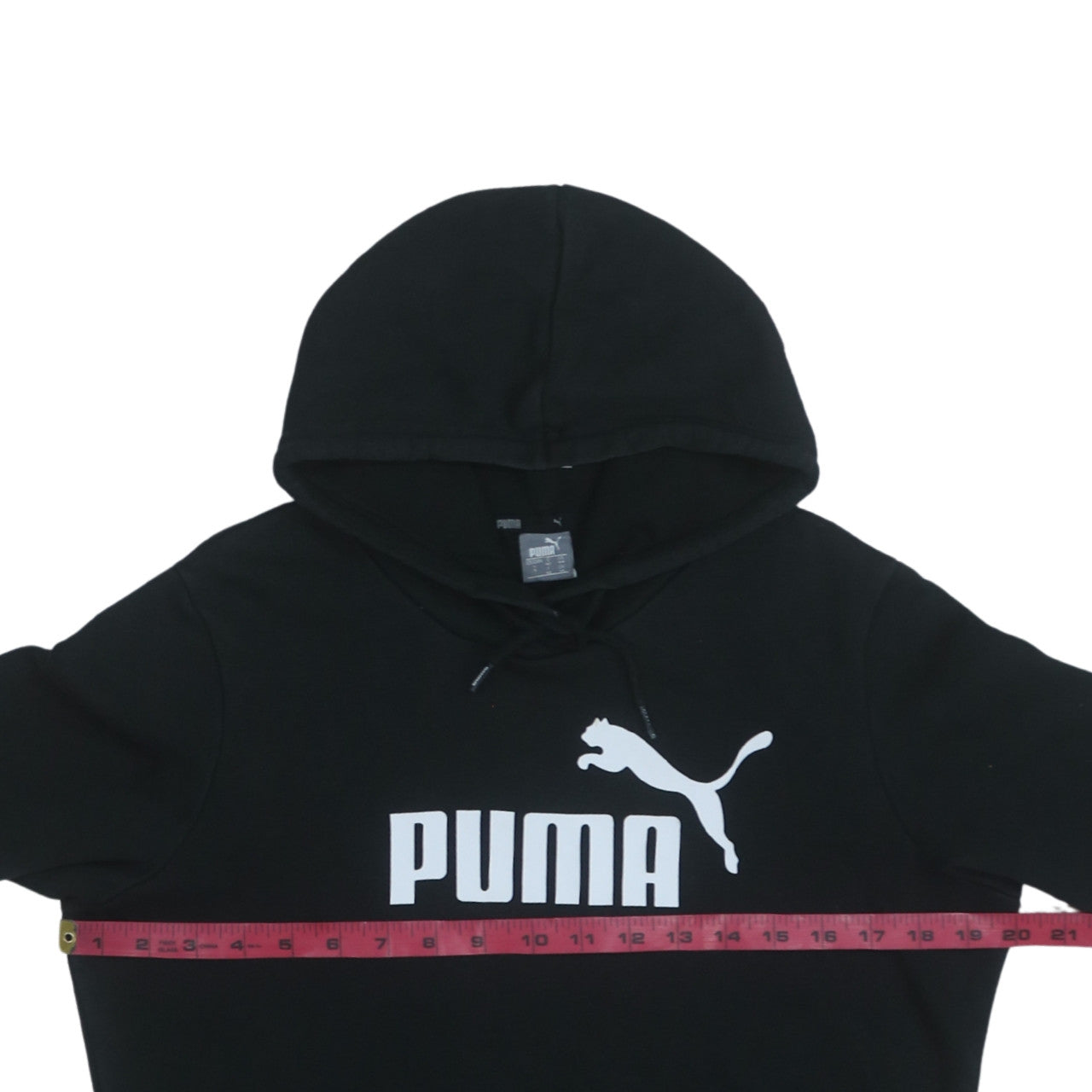 Mens UK Size L Puma Black Pullover Hoodie