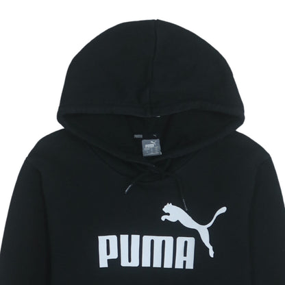 Mens UK Size L Puma Black Pullover Hoodie