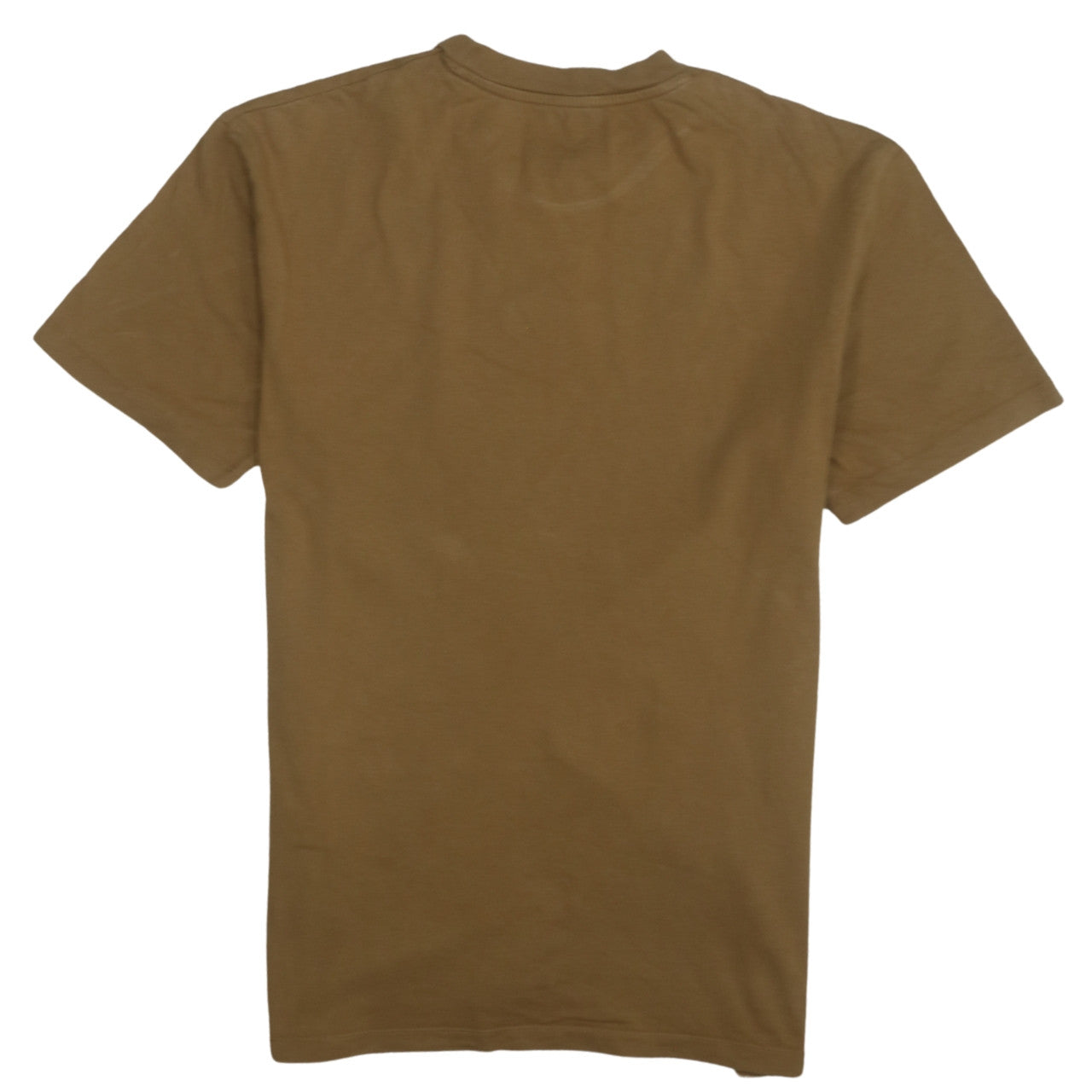 Jack & Jones Men's Brown Logo Crew Neck Cotton T-Shirt Size M