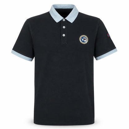 Napapijri Men Black Regular Fit Cotton Polo Shirt M