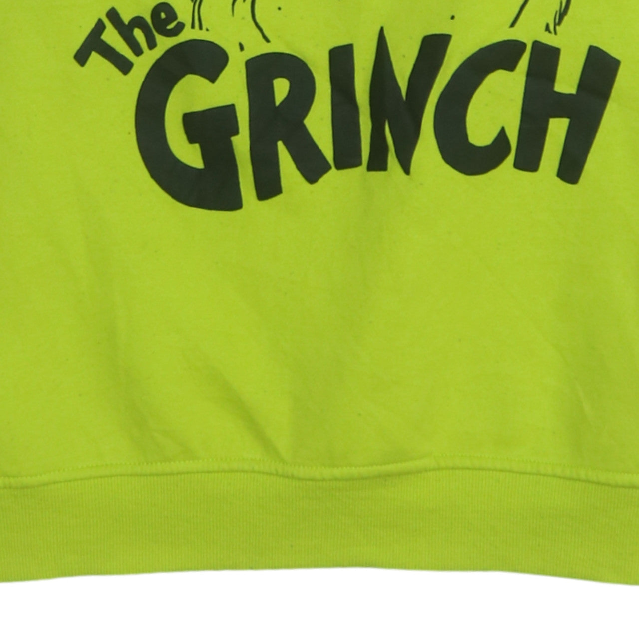 Unisex Adults UK Size S The Grinch Green Pullover Sweatshirt