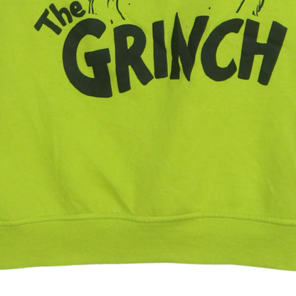 Unisex Adults UK Size S The Grinch Green Pullover Sweatshirt