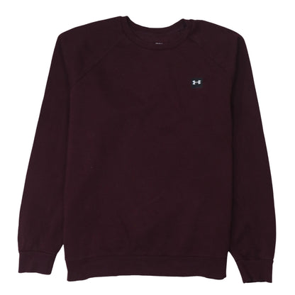Mens UK Size L Under Armour Brown Pullover Sweatshirt
