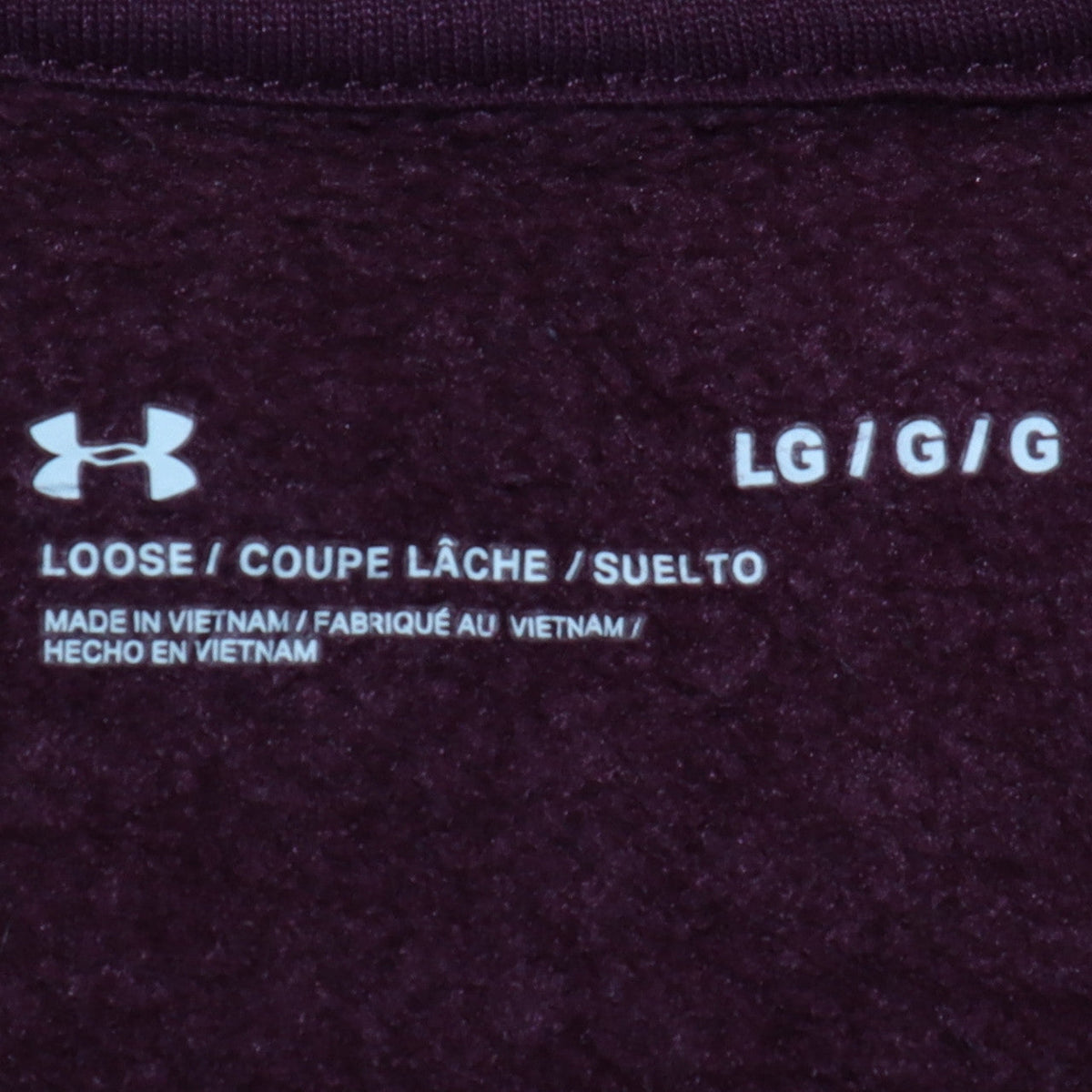 Mens UK Size L Under Armour Brown Pullover Sweatshirt