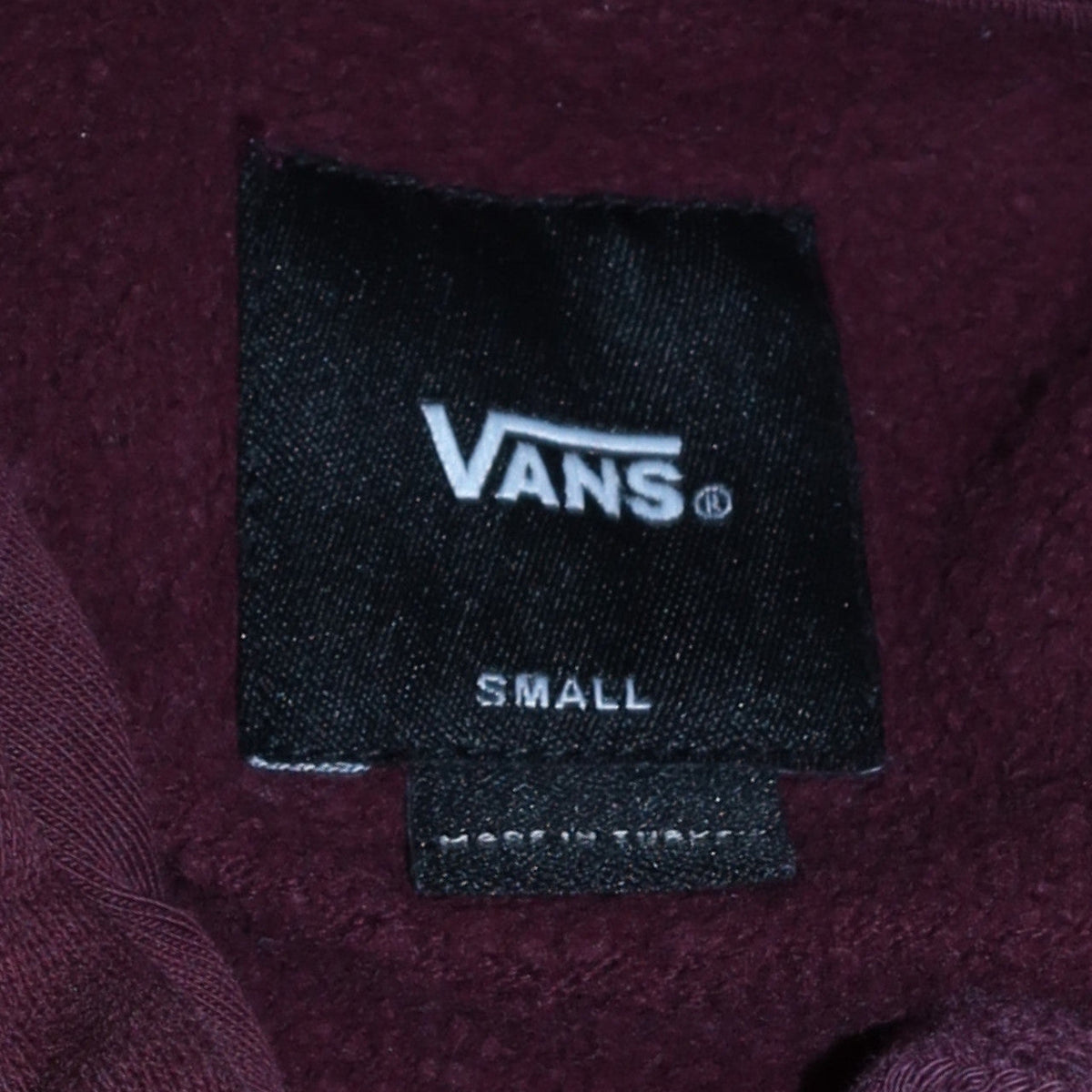 Mens UK Size S Vans Brown Pullover Hoodie