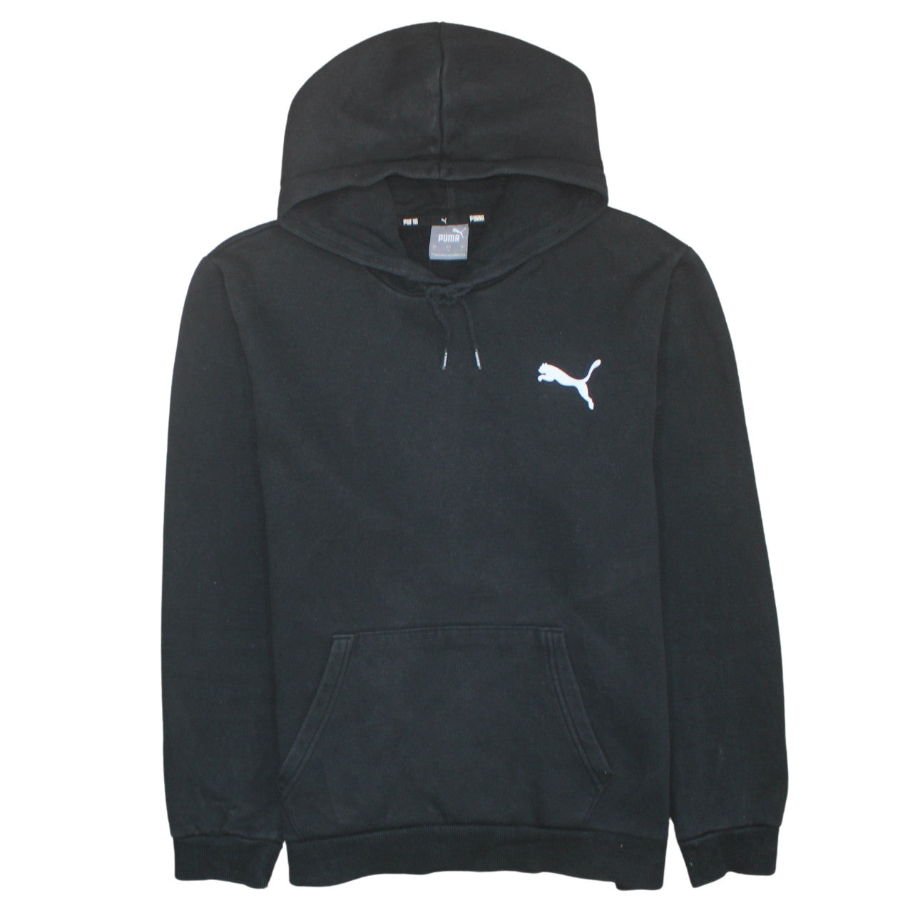 Mens UK Size L Puma Black Pullover Hoodie