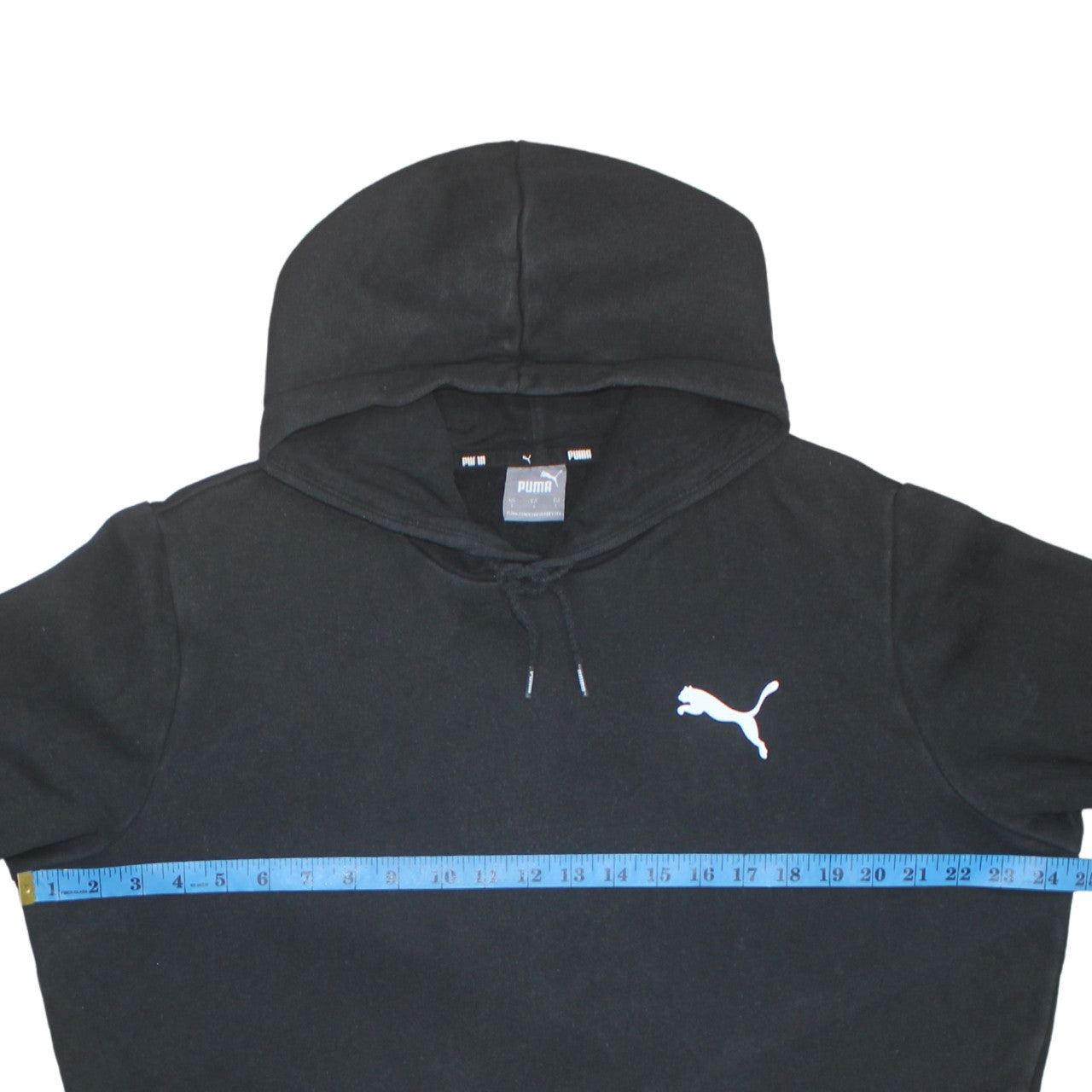 Mens UK Size L Puma Black Pullover Hoodie