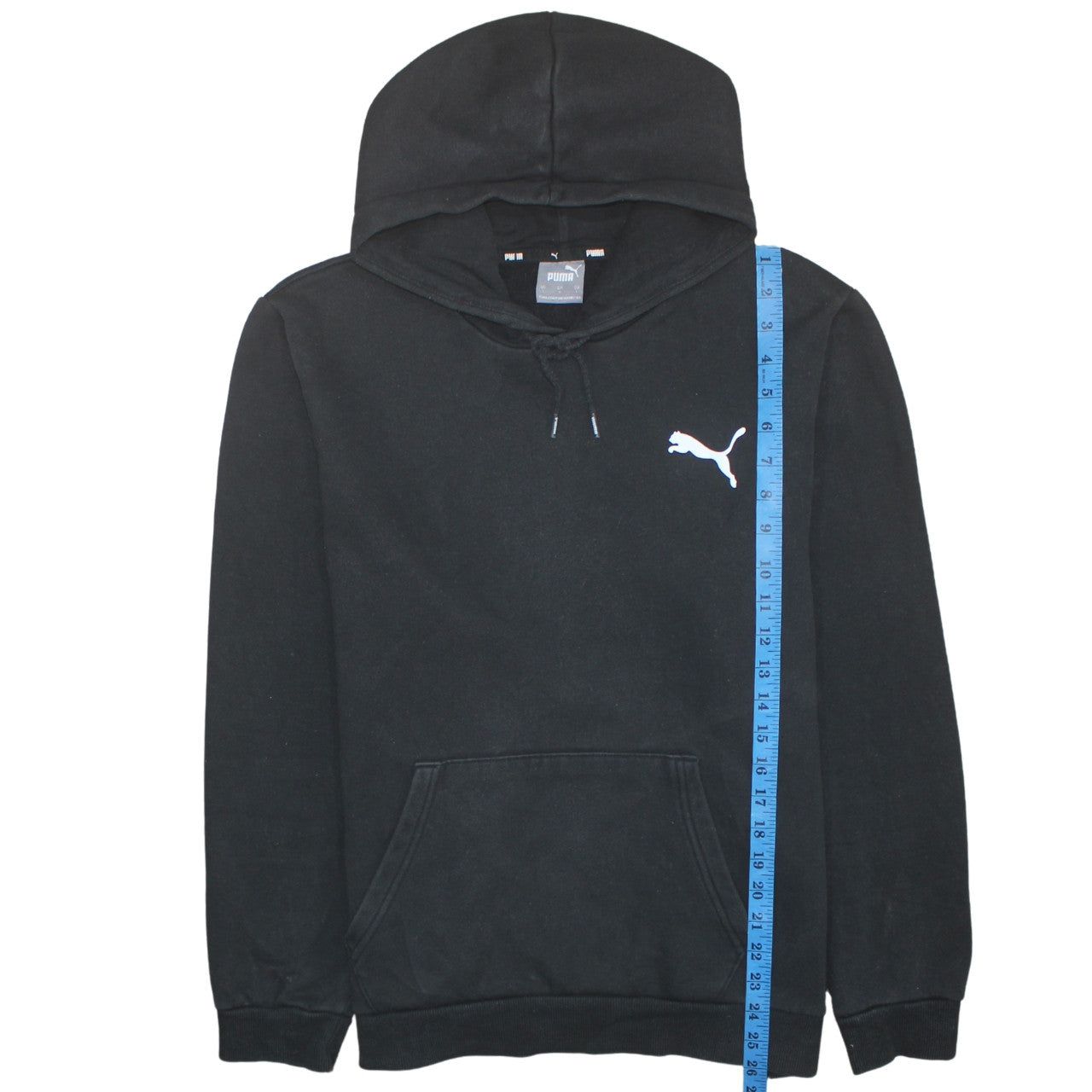 Mens UK Size L Puma Black Pullover Hoodie