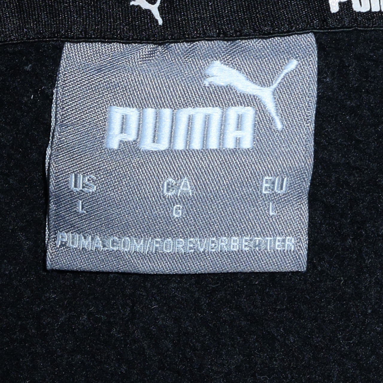 Mens UK Size L Puma Black Pullover Hoodie