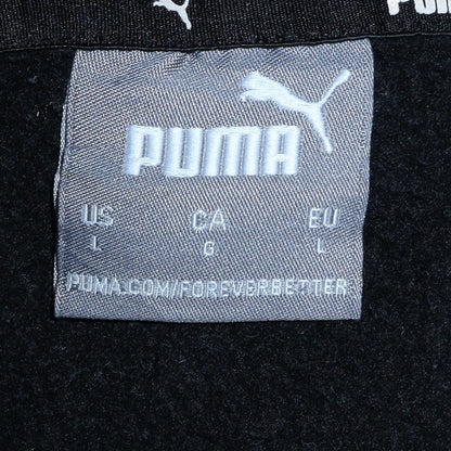 Mens UK Size L Puma Black Pullover Hoodie