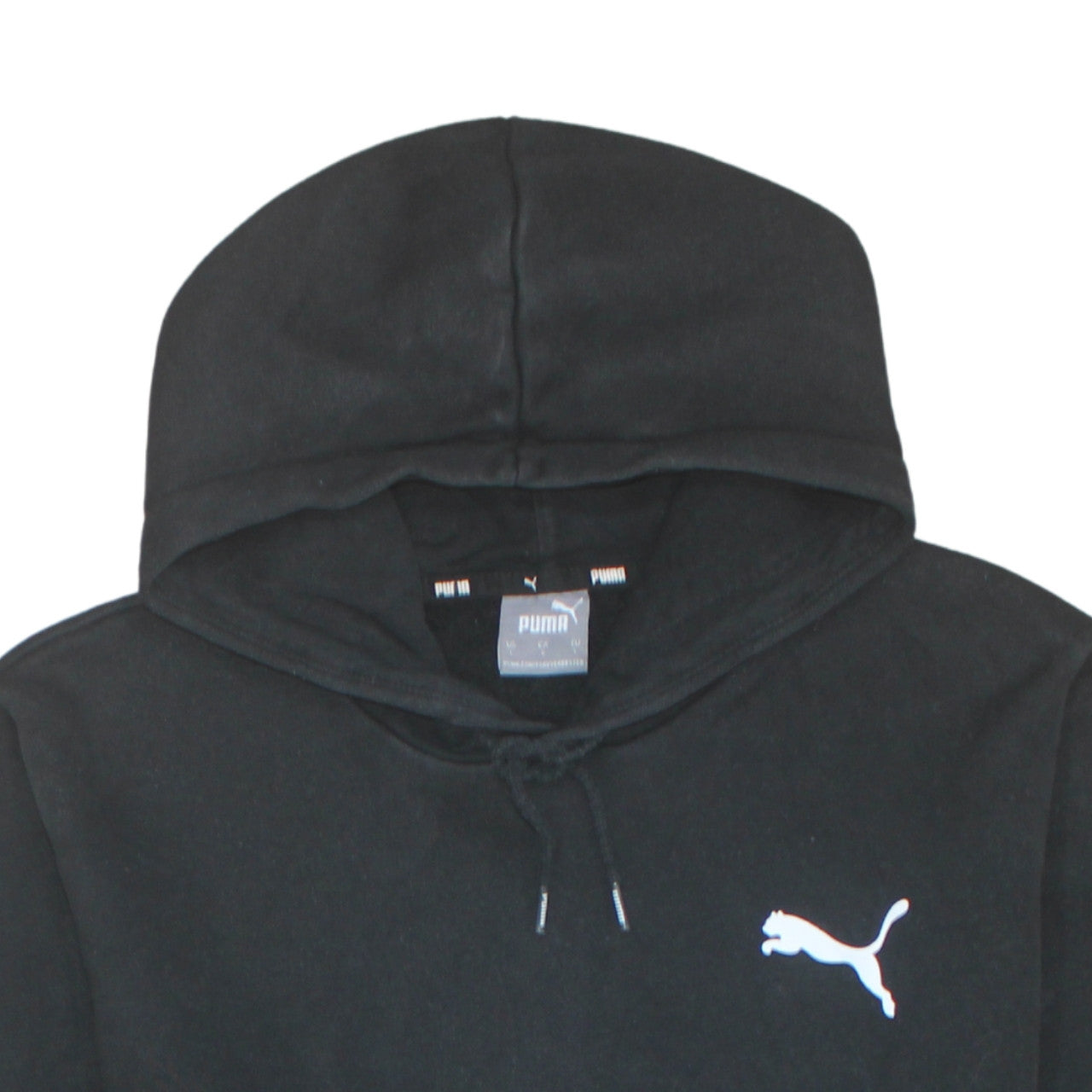 Mens UK Size L Puma Black Pullover Hoodie