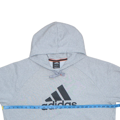 Mens UK Size L adidas Grey Pullover Hoodie