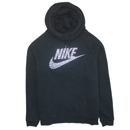 Womens UK Size L Nike Black Pullover Hoodie