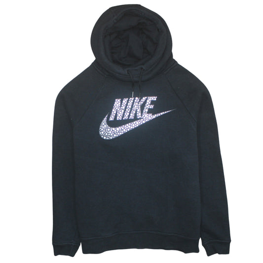 Womens UK Size L Nike Black Pullover Hoodie
