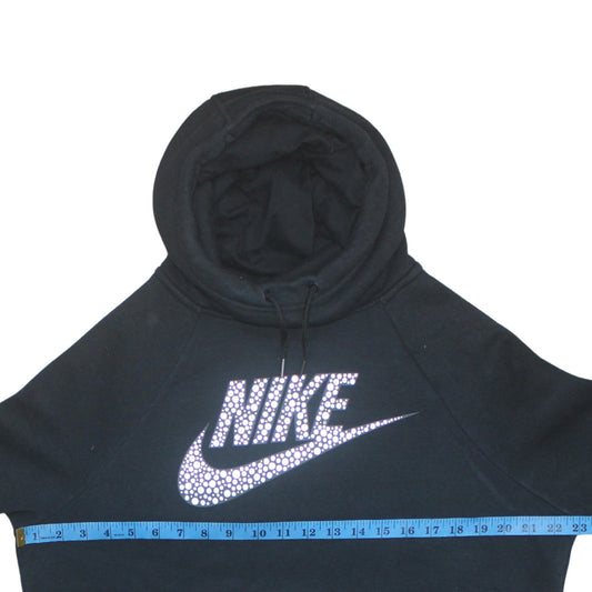 Womens UK Size L Nike Black Pullover Hoodie