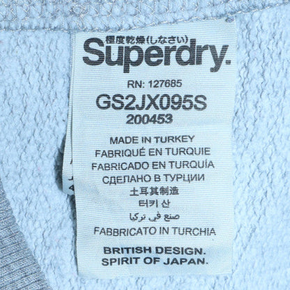 Womens UK Size L Superdry Grey Pullover Hoodie